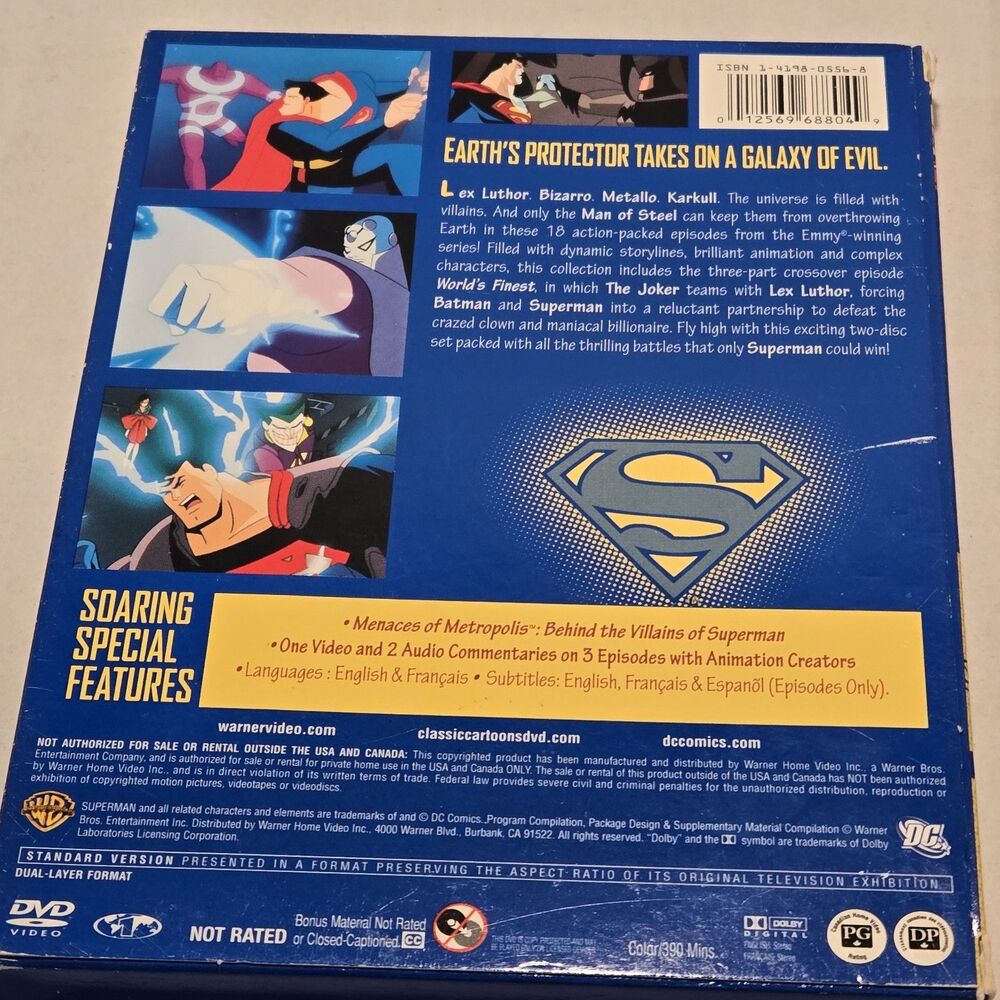 Superman: The Animated Series - DVD Set Volumes 1, 2, & 3 (DC Comics Classic) - Picture 7 of 16